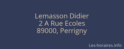Lemasson Didier