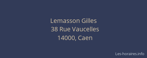 Lemasson Gilles