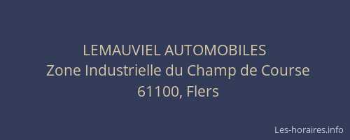 LEMAUVIEL AUTOMOBILES
