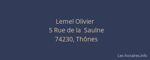 Lemel Olivier