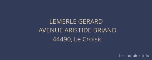 LEMERLE GERARD
