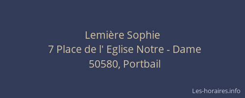 Lemi&egrave;re Sophie