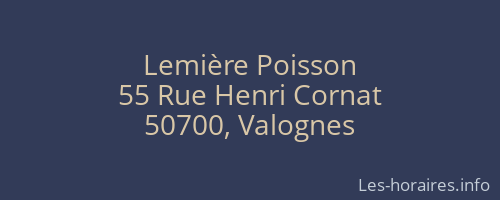 Lemière Poisson