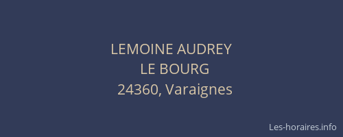 LEMOINE AUDREY