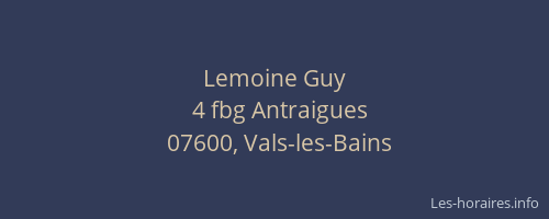 Lemoine Guy