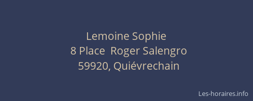 Lemoine Sophie