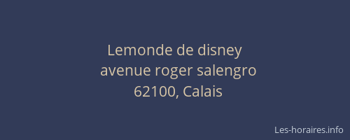 Lemonde de disney