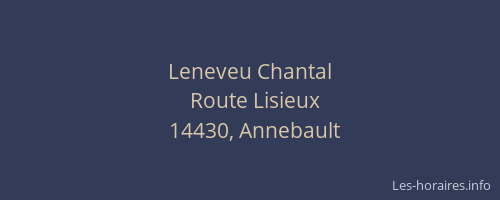 Leneveu Chantal