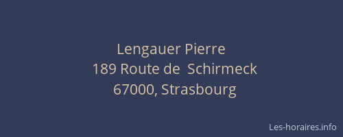 Lengauer Pierre