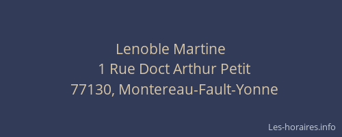 Lenoble Martine