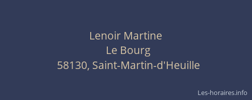Lenoir Martine