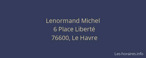 Lenormand Michel