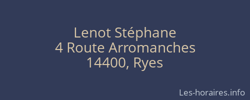 Lenot Stéphane