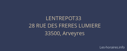 LENTREPOT33