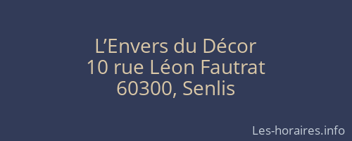 L’Envers du Décor