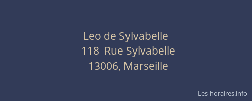 Leo de Sylvabelle