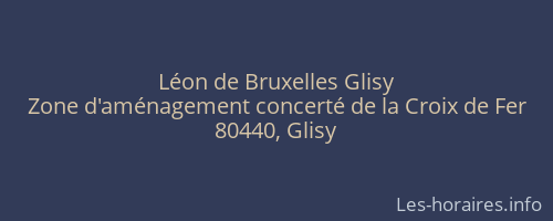Léon de Bruxelles Glisy