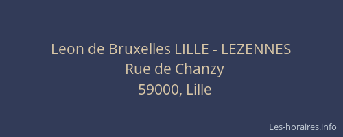 Leon de Bruxelles LILLE - LEZENNES