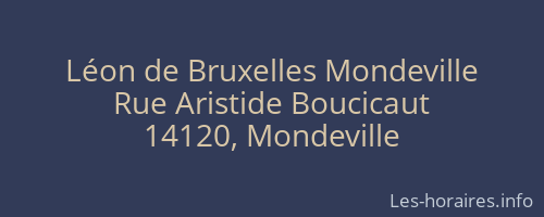 Léon de Bruxelles Mondeville