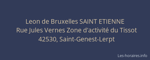 Leon de Bruxelles SAINT ETIENNE