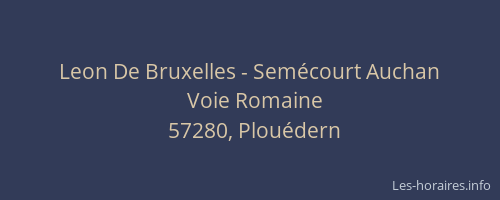 Leon De Bruxelles - Sem&eacute;court Auchan