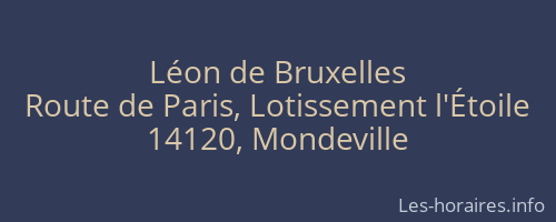 Léon de Bruxelles