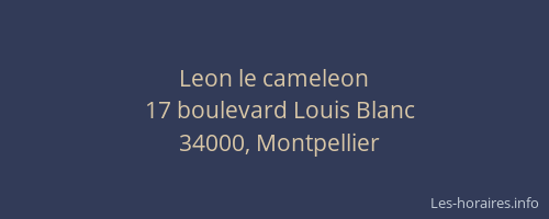 Leon le cameleon