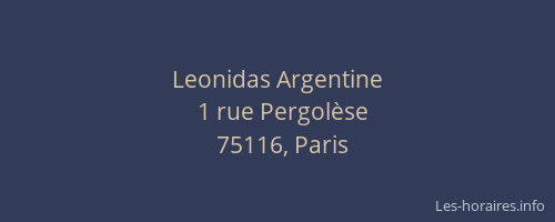 Leonidas Argentine