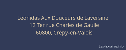 Leonidas Aux Douceurs de Laversine