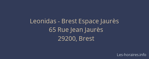 Leonidas - Brest Espace Jaurès