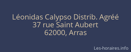Léonidas Calypso Distrib. Agréé