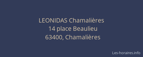LEONIDAS Chamalières