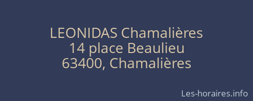 LEONIDAS Chamalières