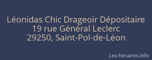 Léonidas Chic Drageoir Dépositaire