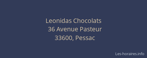 Leonidas Chocolats