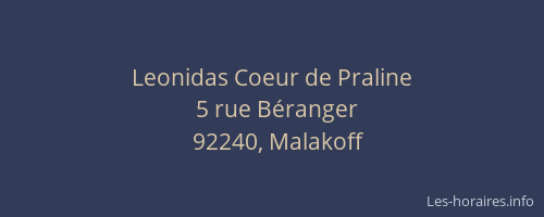 Leonidas Coeur de Praline