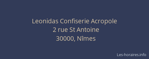 Leonidas Confiserie Acropole