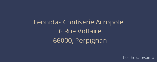Leonidas Confiserie Acropole