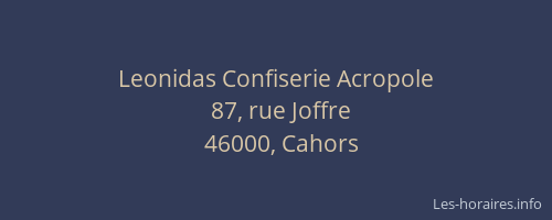 Leonidas Confiserie Acropole