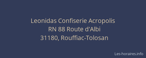 Leonidas Confiserie Acropolis