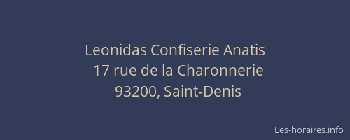 Leonidas Confiserie Anatis