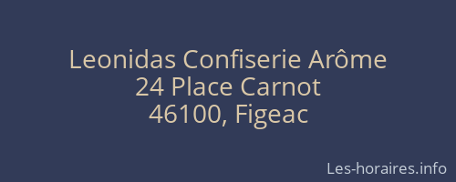 Leonidas Confiserie Arôme