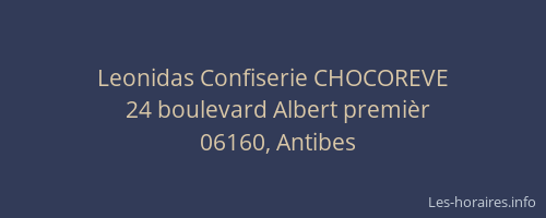 Leonidas Confiserie CHOCOREVE