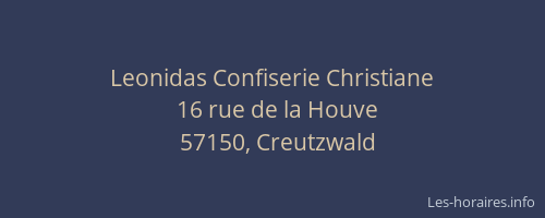 Leonidas Confiserie Christiane