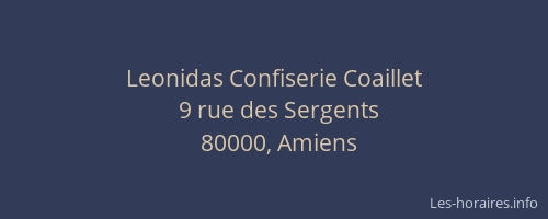Leonidas Confiserie Coaillet