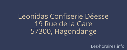 Leonidas Confiserie Déesse