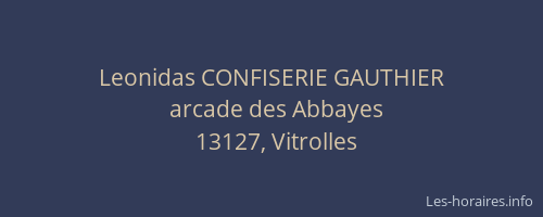Leonidas CONFISERIE GAUTHIER