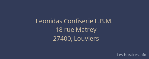 Leonidas Confiserie L.B.M.