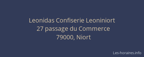 Leonidas Confiserie Leoniniort