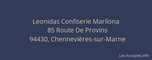 Leonidas Confiserie Marilona